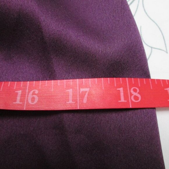 NWT CIDER Satin High Neck Backless Asymmetrical Hemline Purple Mini Dress - Picture 8 of 12